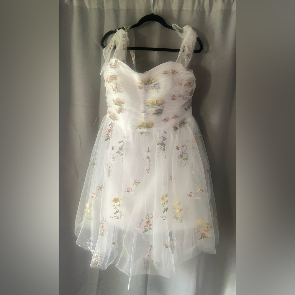 Floral Embroidered Womens Dress